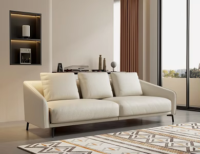 Modern double sofa 3d model