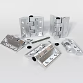 Stainless Steel Hinge Components With Various Sizes And Mounting Parts