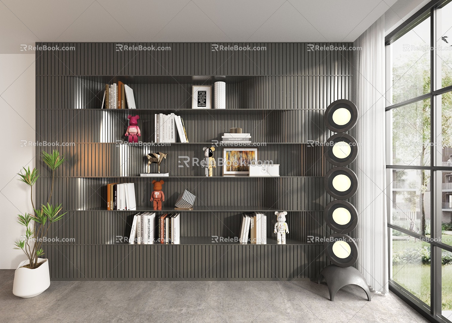 Bookcase Bookshelf 3d model