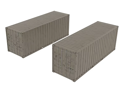 Heavy Duty Industrial Shipping Containers For Storage And Transport Applications 3d model