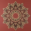 European-style Metal Carved European Pattern Hollow Carved Pattern 3d model