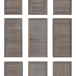 Modern door wooden door single door 3d model