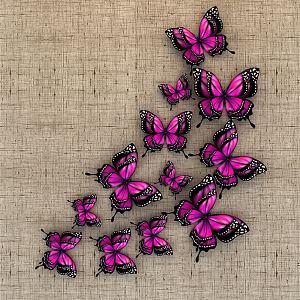 Modern Butterfly Craft 3d model