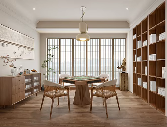 Chess and card room 3d model