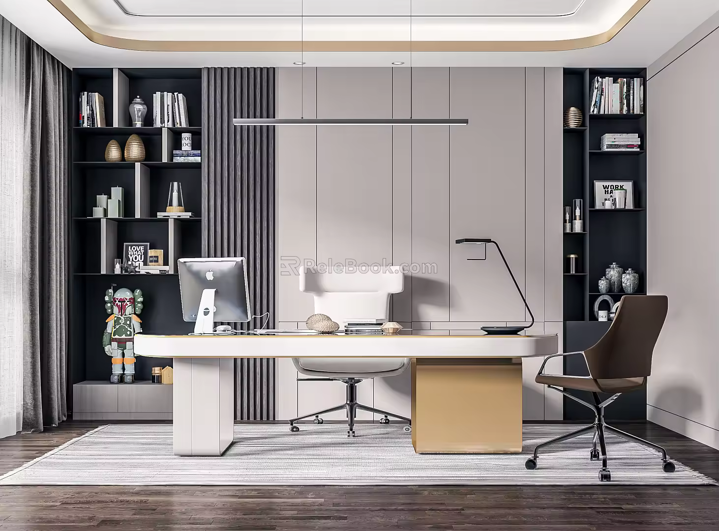Modern study 3d model