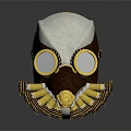 Steampunk Bird Mask With White Brown Gold Accents Goggles And Tentacle Appendages