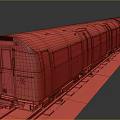 Long Silver Colored Subway Train With Multiple Carriages On Railway Tracks And Glass Windows