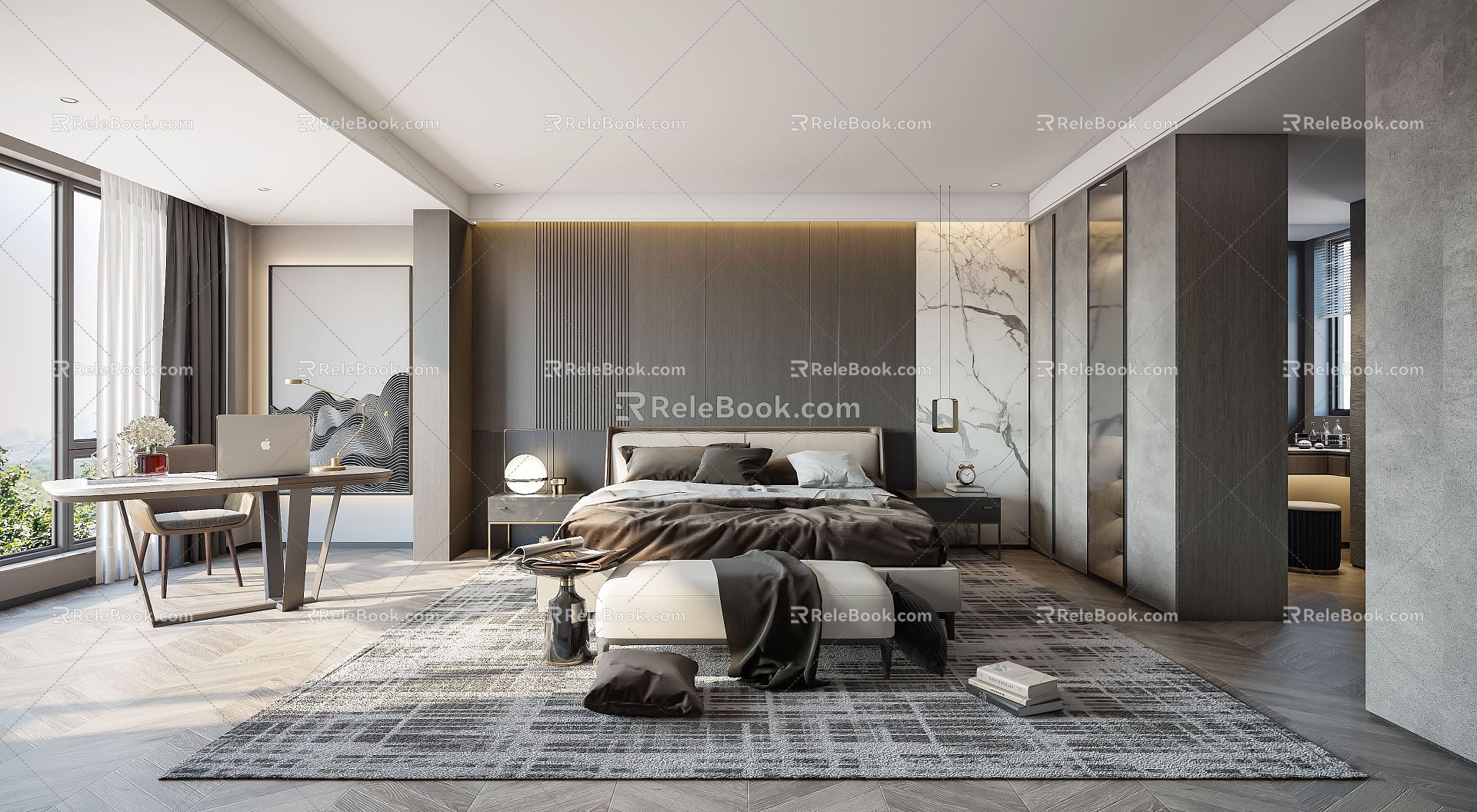 Modern Bedroom 3d model