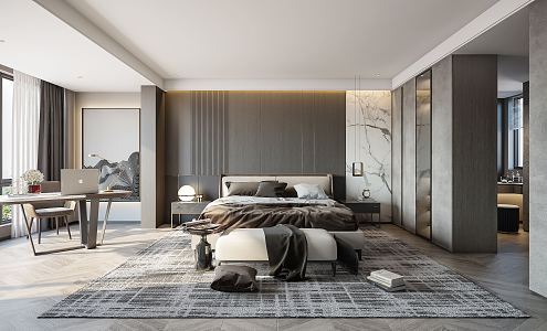 Modern Bedroom 3d model