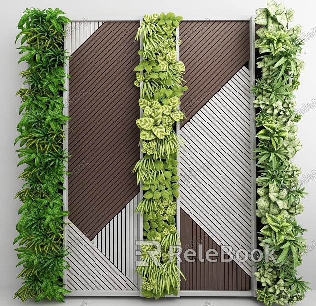 Modern Green Wall model