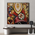 Modern creative abstract decorative painting 3d model