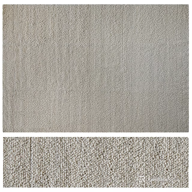 Natural Textured Square Carpet With Soft Woven Surface And Light Neutral Tone 3d model