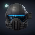 Sci-fi Helmet Future Helmet Cyber Helmet 3d model