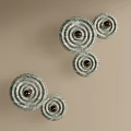 Modern Circular Textured Wall Lamps For Contemporary Interior Decoration