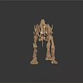 Modern skeleton elephant skeleton bone 3d model