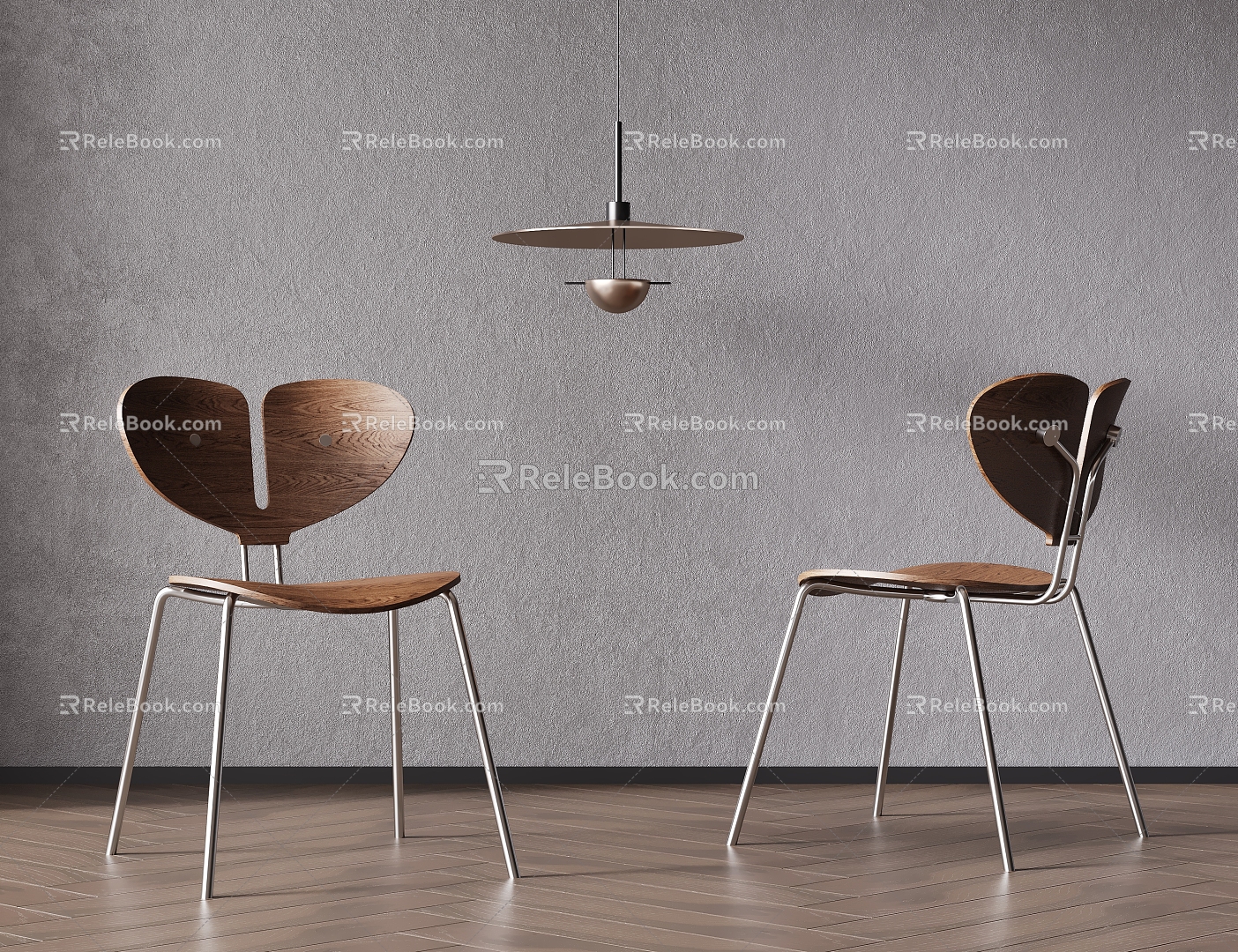 Modern Dining Chair Book Chair Dining Chair Dressing Chair Metal Single Chair 3d model