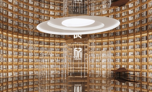 New Chinese Library 3d model