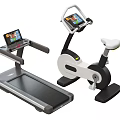 Home Fitness Sports Equipment Treadmill And Exercise Bike With Digital Screens