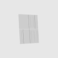 Modern White Wall Design With Vertical Grooves And Smooth Surface