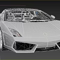 White Lamborghini Sports Car Exterior Design With Sleek Front Headlights And Grille