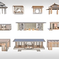 Pavilion now new Chinese style 3d model