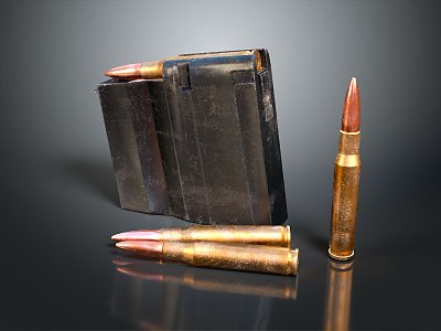 Magazine magazine rifle magazine cartridge box magazine bullet pistol bullet rifle bullet 3d model