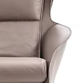 Modern Office Chairs Black and Light Gray Padded Seats Armrests Swivel Five Star Base Design