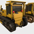 Yellow Tracked Bulldozers Powerful Heavy Machinery For Construction Sites