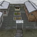 Traditional Rural Self Built Houses With Snow Covered Roofs And Courtyard Design