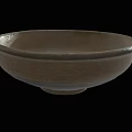 Handcrafted Ceramic Bowl Featuring Light Brown Hue Natural Texture And Round Design