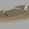 Modern reception desk Front Desk 3d model