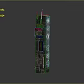 Tall Urban Tower Structure With Colorful Digital Screens And Illuminated Signs