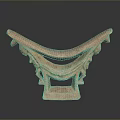 Traditional Hand Carved Wooden Stool With Human Figure Supports Intricate Patterns And Cultural Art Design