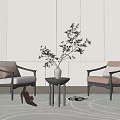 Modern Casual Sofa Combination Single Sofa 3d model