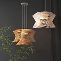 Special-shaped art chandelier 3d model