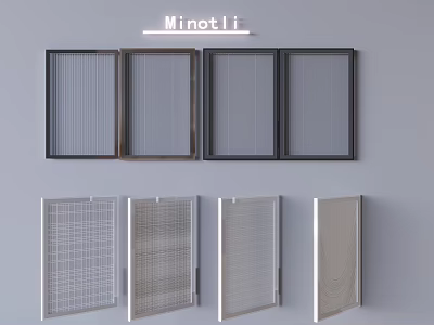 Minotli Air Filter Panels Featuring Various Mesh And Grid Design Options 3d model