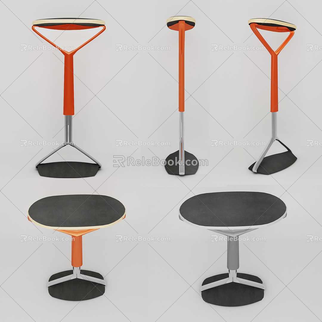 Modern Bar Stool Fashion Bar Chair 3d model