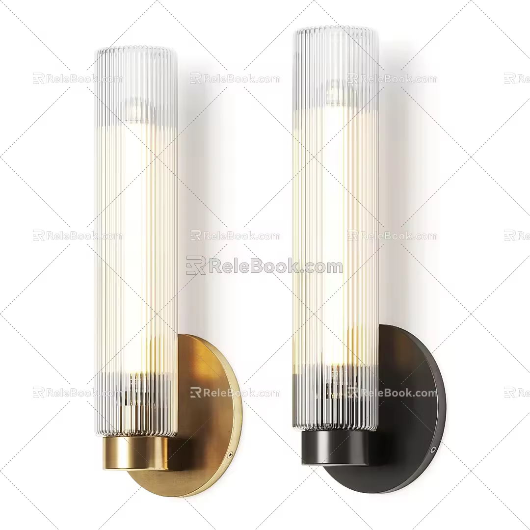 Modern wall lamp combination 3d model