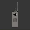 Vintage Cassette Radio With Silver Body Black Handle Control Panel And Display Screen