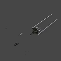 Sleek Gray Military Fighter Jet With Landing Gear And Tail Fin Emblem