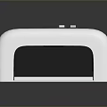 Compact White Desktop Printer With Open Drawer Tray Blue Indicator Light And Top Logo 3d model