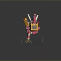 Modern Robot Mech Warrior Mech Soldier Machine Battlearm Mechanical Battlearm 3d model