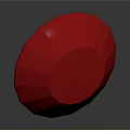 Red Faceted Gemstone Decorative Item With Shiny Surface For Home Decoration