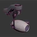 Modern Projection Monitoring Device With Mechanical Arm And White Body Structure