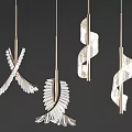 Light Luxury Chandelier Chandelier Combination 3d model