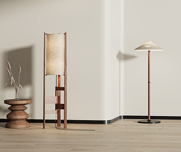 Floor lamp combination 3d model