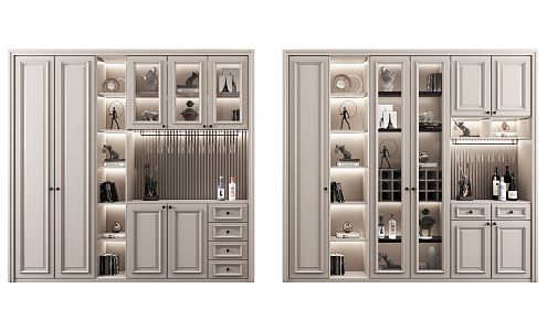 Jane Ou Wine Cabinet 3d model