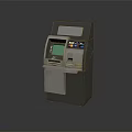 Self Service ATM Machine With Touch Screen Display And Card Reader