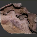 Red And Orange Rock Canyon Landscape With Layered Formations And Natural Caves