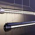 Modern Metal Linear Chandelier With Sleek Hanging Design And Contemporary Style